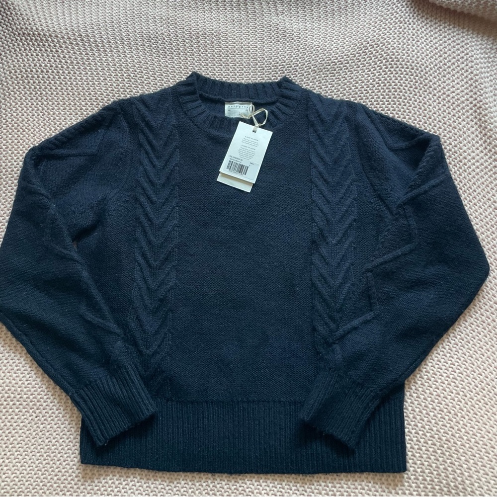 NAVYGREY Hand me down crew neck sweater new with tags